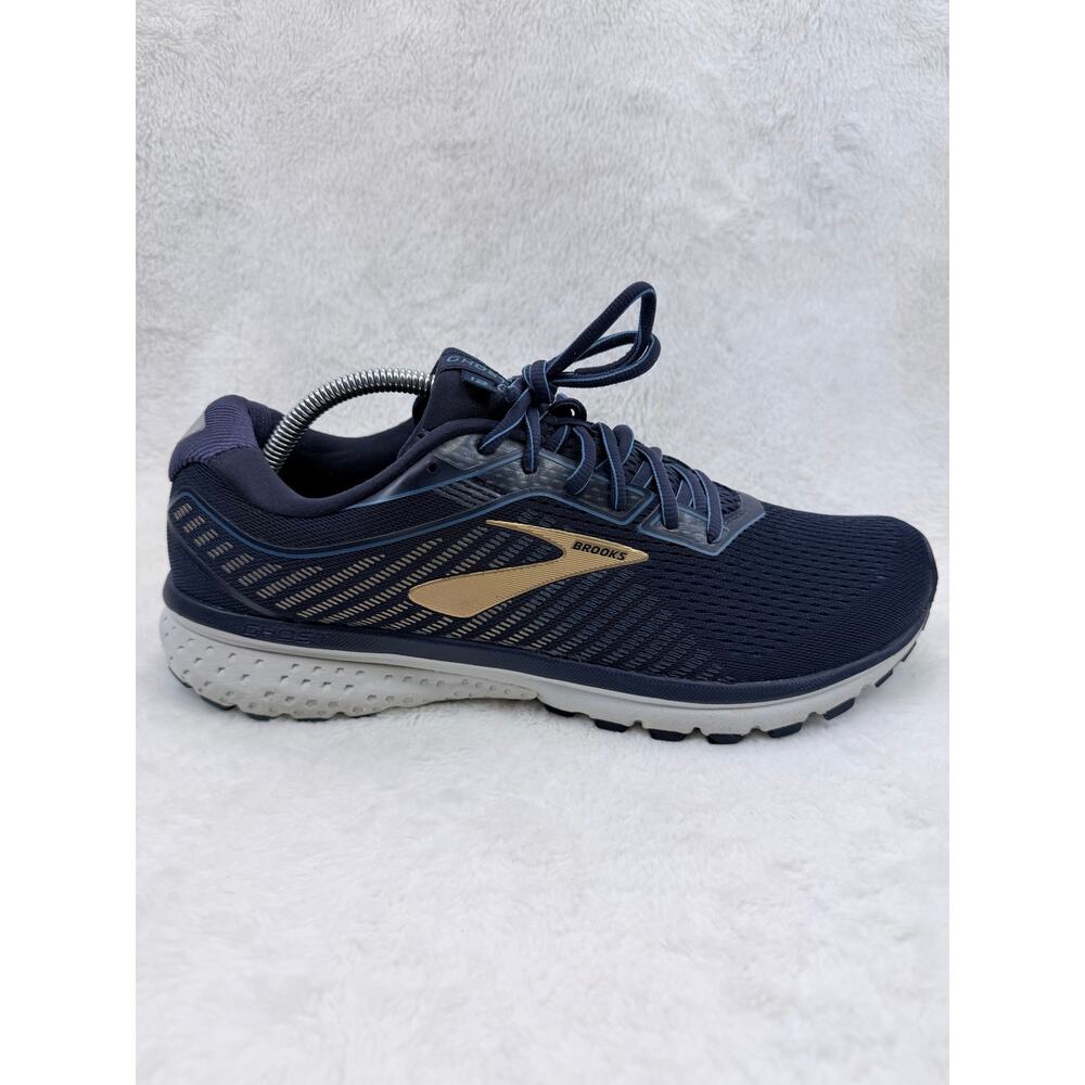 Brooks Ghost 12 Mens Running Shoes Navy Blue Size 11.5 D Athletic Sneaker